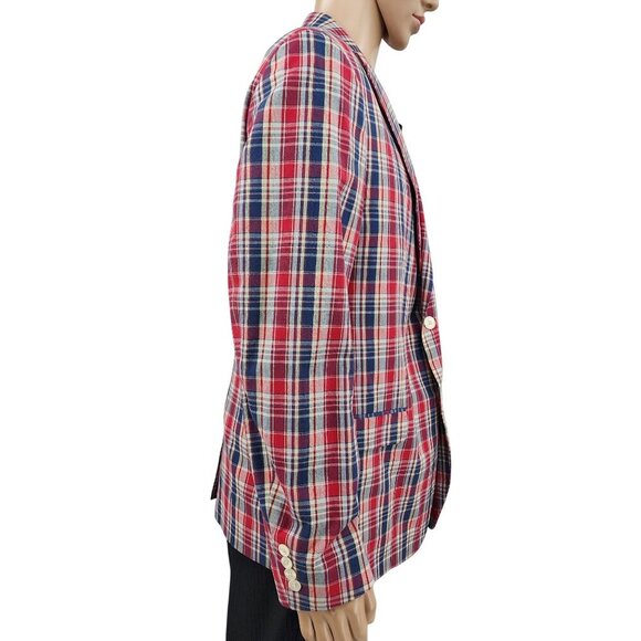 Lauren Ralph Lauren Plaid 46R Jacket 40W/30L Pants Men's Suit - Picture 3 of 16